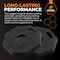 Xpose Safety 13 lb Octagon Rubber Base for Delineator Post, 60PK BASE-O-13-HP60-X - alternate 3