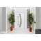 Vdomdoors Steel Door Deux 6500 White Stainless Inserts Single Modern Painted DEUX6500EXD-WS-W36 x H80-Right-hand Inswing - alternate 2