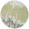 Homeroots 8' Sage And Ivory Round Abstract Washable Indoor Outdoor Area Rug 613604 - alternate 3