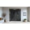 Vdomdoors Metal Double Doors Deux 6501 Black Enamel Opaque Black Glass 1 Sidelight and Top Transom Entry Mode DEUX6501DEXD-BLK-W72+14xH96+12-LH-O - alternate 2