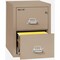 Fireking 2 Drawer, 1 Hr Fire & impact rated, 25" depth Letter Taupe 2-1825-CTA - alternate 2