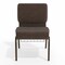 Flash Furniture Hercules Church Chair, Brown Back, 21-1/4 in W 25" L 33" H, Fabric Seat FD-CH0221-4-GV-BNDOT-BAS-GG - alternate 5