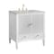 James Martin Vanities Myrrin 30" Single Vanity, Bright White w/ 3 CM Eternal Jasmine Pearl Silestone Top 485-V30-BW-3EJP - alternate 3