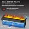 Edendirect 58 in. Recessed Freestanding Electric Fireplace in Black, Water Vapor Fireplace with Remote, Timer ZR-BLR150 - alternate 5