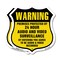 Signmission 24 Hour Surveillance Shield Sign Warning, 18 inch X 18 inch, Plastic Sign, 2PK SHI-P-2PACK-18-354 - alternate 1