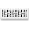 Sierra Grates 2 in. H X 12 in. W Powder Coat Steel, White Floor Register MTR212-WHT - alternate 1