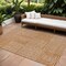 Homeroots 10' X 14' Copper And Ivory Geometric Washable Indoor Outdoor Area Rug 600779 - alternate 1