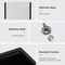 Wrightmaster 33 in. Undermount Single Bowl Granite Composite Kitchen Sink with Accessories ZOR-P178322 - alternate 4