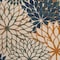 Homeroots 12' X 15' Blue Green And Orange Floral Indoor Outdoor Area Rug 548123 - alternate 6