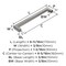 Amerock Monument 6-5/16 inch (160mm) Center-to-Center Polished Nickel Cabinet Pull, 25PK 25VMP36572PN - alternate 2