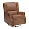 Flash Furniture Omma Swivel Glider Rocker Recliner Chair, Manual 360 Degree Swivel Wingback Recliner CY-RAC-537-CGNPU-GG - alternate 1