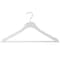 Nahanco 17in Low Gloss White Wooden Slimline Suit Hanger w/ Pant Bar, 50PK SL70117WB50 - alternate 1