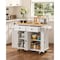 Vevor 35.4" Rolling Kitchen Island Cart with Storage Drawer & Rack SR191276 - alternate 3