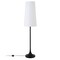 Homeroots 60" Black Novelty Floor Lamp With White Frosted Glass Drum Shade 523430 - alternate 4
