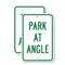 Signmission Park At Angle, 12'' X 18'' 2 Signs, Heavy Gauge Aluminum, 2PK A-1218-2PACK-2849 - alternate 1