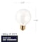 Bulbrite Incandescent G25 Medium Screw Base E26 Light Bulb, 40 Watt, Clear, 24PK 861021 - alternate 3