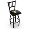 Holland Bar Stool Co 36" Blk Wrinkle Pittsburgh Penguins Swivel Bar Stool, Jailhouse Back L01836PitPen - alternate 1