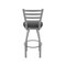 Holland Bar Stool Co 410 Jackie Stainless Steel 36in Swivel Bar Stool with Canter Iron Seat 41036SS008 - alternate 3