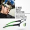 Jackson Safety Maxview+, Safety Glasses, Anti-Fog & Anti-Scratch, Clear Lens, Black/Green Frame, Half-Frame 60000 - alternate 4