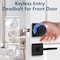 Wrightmaster 3 in 1 Aluminum Smart Lock Deadbolt with App Biometric Door Knob, Keyless Entry Door Lock, Square,  ZR-F08-B1 - alternate 5