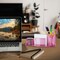 Acrimet Millennium Desktop Organizer Cup Caddy Plastic with 200 Sheets Memo Paper Clear Pink Color 740.8 - alternate 3