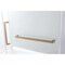 Kingston Brass 60" Acrylic Alcove Right-Hand Drain Tub with Left Sliding Tub Door, White/Brushed Brass KVTAP6032R227 - alternate 3