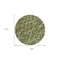Homeroots 8' Round Green Round Abstract Washable Non Skid Indoor Outdoor Area Rug 559645 - alternate 4