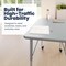 Flash Furniture Commercial Adjustable Height Rectangular Activity Table - Locking Casters-Gray XU-A2448-REC-GRY-T-A-CAS-GG - alternate 3