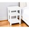 Homeroots 28" White Solid Wood Nightstand 548326 - alternate 1