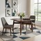 Homeroots 46" Espresso Solid Wood Square Dining Table 632707 - alternate 4