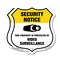 Signmission Security Notice Shield Sign This Propert, 18 inch X 18 inch, Plastic Sign, 2PK SHI-P-2PACK-18-461 - alternate 1