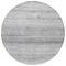 Homeroots 8' Gray And Silver Round Striped Washable Indoor Outdoor Area Rug 589682 - alternate 4