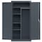 Sandusky Lee Combo Wardrobe Storage Cabinet, 72 in H, 36 in W, 24 in D, Recessed Pull, Keyed, Dark Gray EACR362472-02 - alternate 1