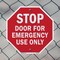 Signmission Stop Door for Emergency Use Only, 10 inch X 10 inch, Aluminum Metal Signs, 2PK OC-A-2PACK-10-279 - alternate 3
