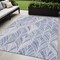 Homeroots 5' X 8' Denim Blue And Sky Blue Geometric Washable Indoor Outdoor Area Rug 589213 - alternate 1