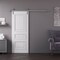 Sartodoors Barn Door 18x80 inches White Solid Core Modern Interior ROYAL9833BD-S-EMAL-18 - alternate 1