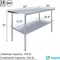 Amgood 36 in. x 60 in. Stainless Steel Table, Metal Utility Kitchen Prep Work Table, NSF AMG WT-3660-Z - alternate 5