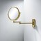 Kibi Wall Mount Magnifying Make Up Mirror - Brushed Brass KMM100BB - alternate 3