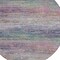 Homeroots 8' Blush Round Striped Washable Indoor Outdoor Area Rug 608457 - alternate 3