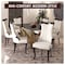 Leisuremod Novara Collection Modern Wooden Dining Chair in Light Cream NC20CR - alternate 4