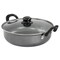 Gibson Everyday 12 Inch Highberry Nonstick All Purpose Pan with Lid in Grey 127790.02 - alternate 1