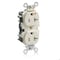 Leviton Straight Blade Receptacle, 5-20R, 20 A, 125V AC, Flush Mount, Isolated Ground M5362-IGT - alternate 2