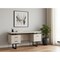 Homeroots 60" Taupe and Black Wood and Metal Sled Computer Desk With Three Drawers 489919 - alternate 2