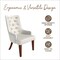 Leisuremod Spruce Collection Modern Wooden Dining Chair in Beige Velvet, 4PK SC24BGF4 - alternate 6