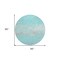 Homeroots 8' Aqua And Teal Blue Round Abstract Washable Indoor Outdoor Area Rug 609446 - alternate 2