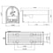 Solar Group Architectural Mailboxes Elite Classic Galvanized Steel Post Mount Black Mailbox E1100BAM - alternate 4