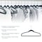 Elama Home 100 Piece Velvet Slim Heavy Duty Felt Hangers with Stainless Steel Swivel Hooks in Blue HANGER100PIECEBLUE - alternate 2