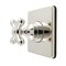 Kingston Brass Single-Handle Six-Way Diverter Valve with Square Trim Kit, Polished Nickel KS4046BX - alternate 1