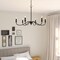 Vaxcel Annabelle 6 Light Matte Black Farmhouse Chandelier Candelabra H0298 - alternate 4