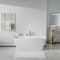 Anzzi Freestanding Tub, 59 in L, 30.31 in W, Brushed Gold, Acrylic, Center FTAZ11459-473BG - alternate 2